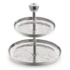Christofle Jardin D'Eden Silverplated Two-Tier Dessert Stand