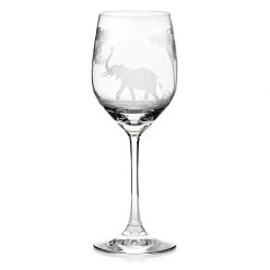 Queen Lace Crystal Vino Grande Wine Glass, African Wildlife -Tabletop Shop unnamed file 2342