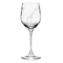 Queen Lace Crystal Vino Grande Wine Glass, African Wildlife -Tabletop Shop unnamed file 2343