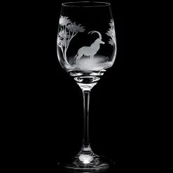 Queen Lace Crystal Vino Grande Wine Glass, African Wildlife -Tabletop Shop unnamed file 2350