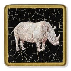 Scully & Scully Safari Animal Square Glass Coasters -Tabletop Shop unnamed file 2362