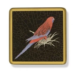 Scully & Scully Parrot Square Glass Coasters -Tabletop Shop unnamed file 2392
