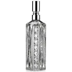 Scully & Scully Crystal And Silverplate Square Decanter