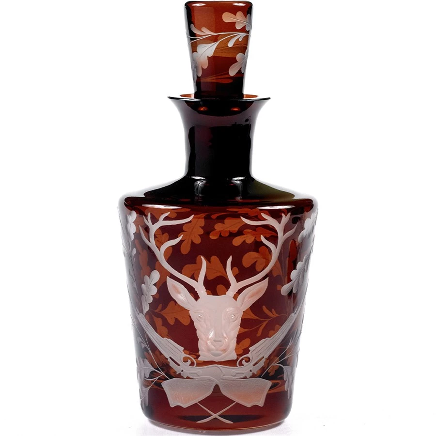 Scully & Scully Forest Folly Crystal Stag Bar Decanter 3 Scully & Scully Forest Folly Crystal Stag Bar Decanter