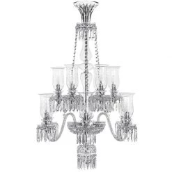St. Louis Royal Chandelier With 12 Lady Hurricanes