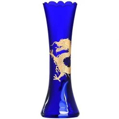 St. Louis Dark Blue Dragon Vase