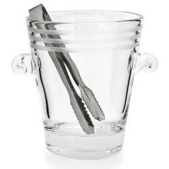 William Yeoward American Bar Madison Ice Bucket With Tongs