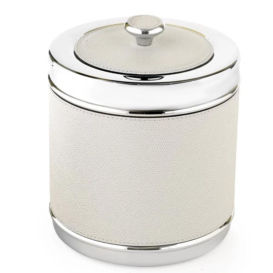 Scully & Scully Ocean Leather Ice Buckets 3 Scully & Scully Ocean Leather Ice Buckets