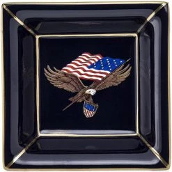 Halcyon Days Star Spangled Banner Square Tray
