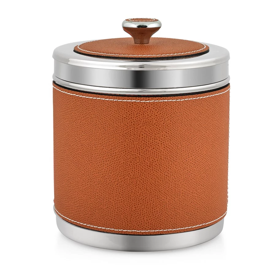 Scully & Scully Ocean Leather Ice Buckets 7 Scully & Scully Ocean Leather Ice Buckets - Image 5