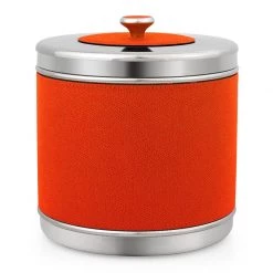 Scully & Scully Ocean Leather Ice Buckets 18 Scully & Scully Ocean Leather Ice Buckets -Tabletop Shop unnamed file 2717