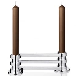 Puiforcat Ruban Silverplated Candlesticks -Tabletop Shop unnamed file 2798