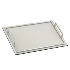 Scully & Scully Grey Leather Serving Set -Tabletop Shop unnamed file 2842