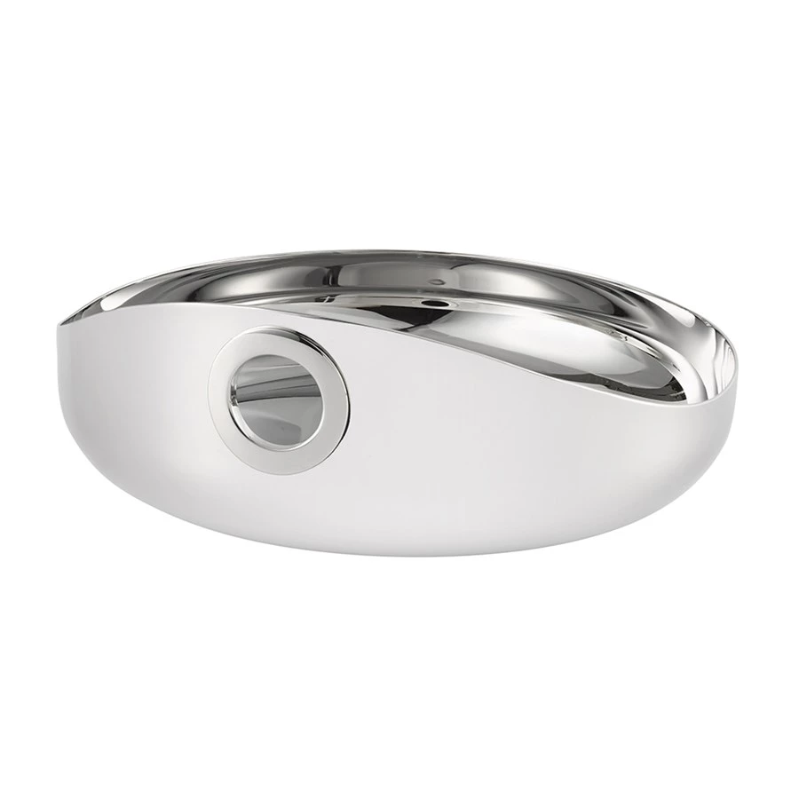 Christofle Oh De Christofle Stainless Steel Bowls, With Handles 3 Christofle Oh De Christofle Stainless Steel Bowls, With Handles