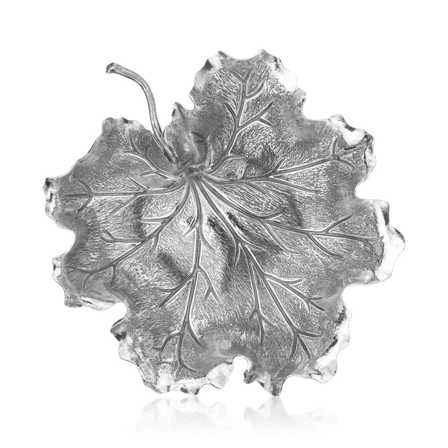 Buccellati Geranium Sterling Silver Leaf Dishes 3 Buccellati Geranium Sterling Silver Leaf Dishes