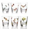 Scully & Scully Artel Painted Fly Fusion Single Old Fashioned Set Of 6