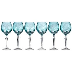 Varga Water Goblet, Turquoise Pacifica -Tabletop Shop unnamed file 2952