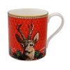 Halcyon Days Antler Trellis Red & Stag Mugs