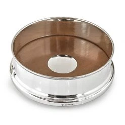 Scully & Scully Sterling Silver Rope Wine Coasters