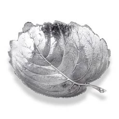Buccellati Hazelnut Sterling Silver Leaf Dishes