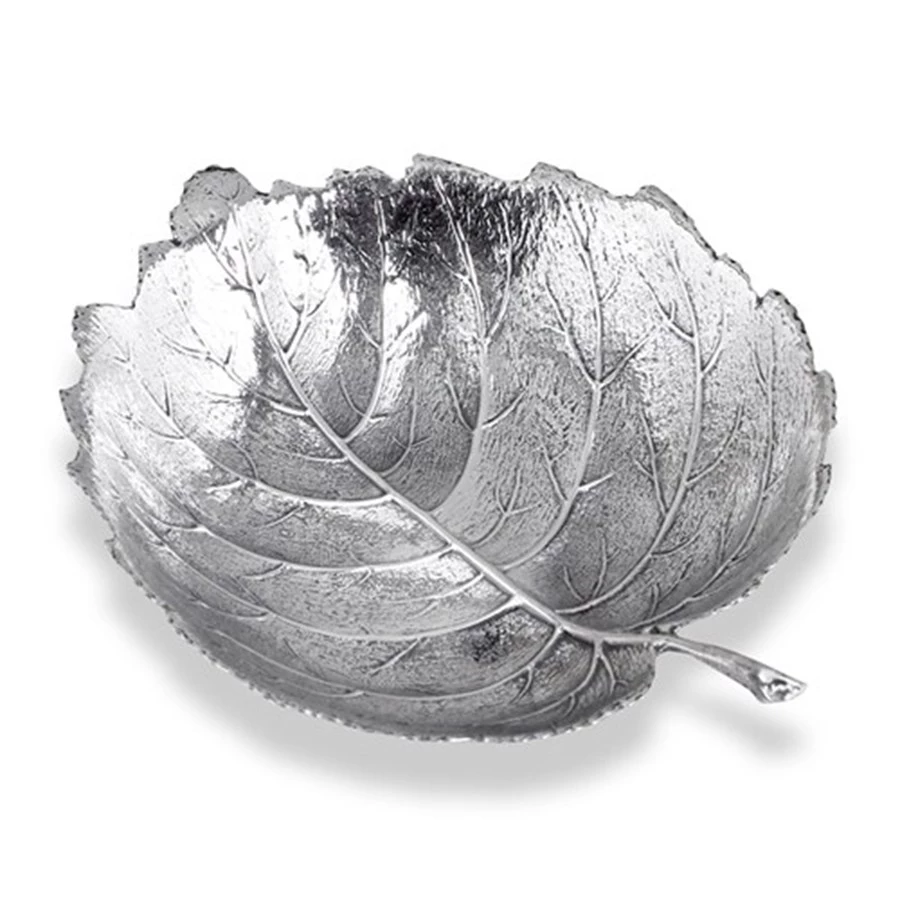 Buccellati Hazelnut Sterling Silver Leaf Dishes 3 Buccellati Hazelnut Sterling Silver Leaf Dishes