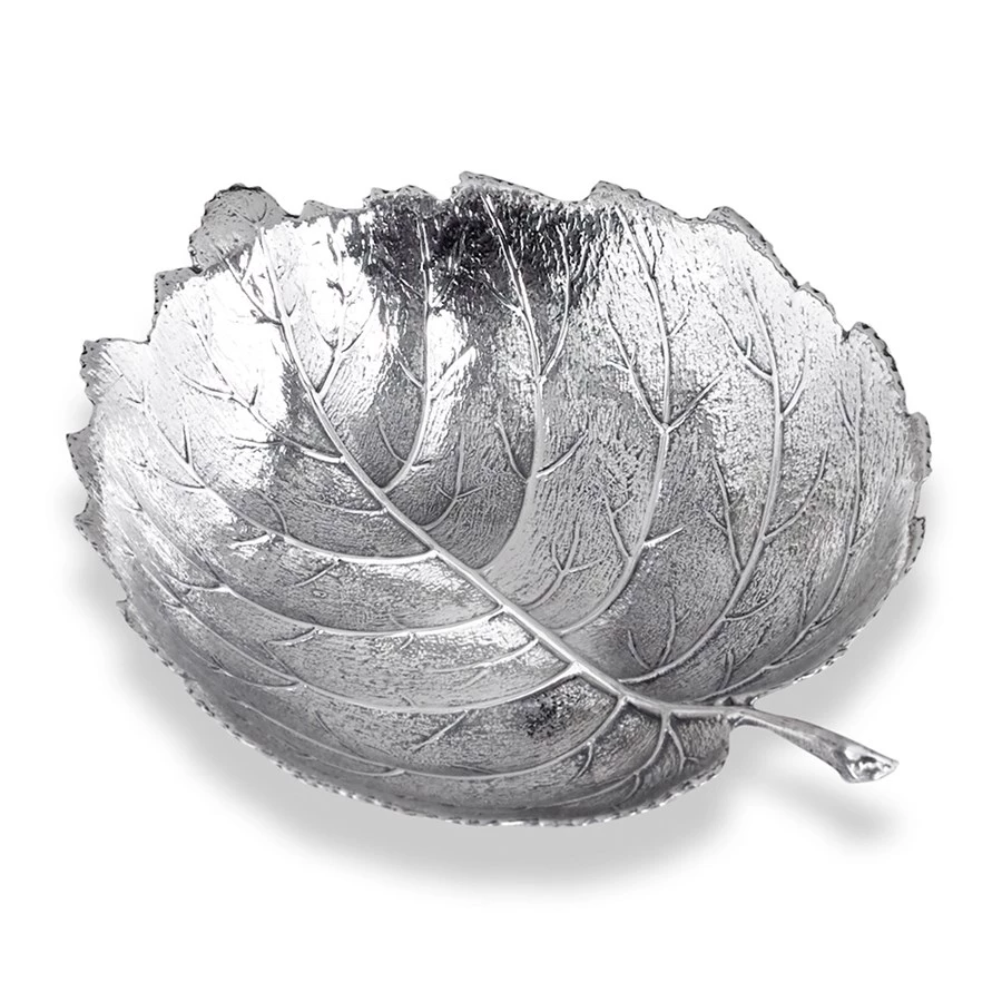 Buccellati Hazelnut Sterling Silver Leaf Dishes 4 Buccellati Hazelnut Sterling Silver Leaf Dishes - Image 2