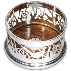 Scully & Scully Sterling Silver Hand-Pierced Pheasant Wine Coaster