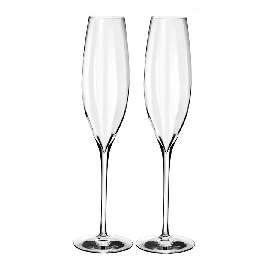 Waterford Elegance Optic Champagne Glasses 4 Waterford Elegance Optic Champagne Glasses - Image 2