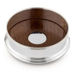Scully & Scully Sterling Silver Small Reed Wine Coaster