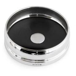 Scully & Scully Sterling Silver Slate Barrel Wine Coaster, Small