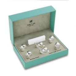 Raynaud Ercuis Silverplated Snail Place Card Holders, Set Of 6