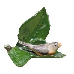 Herend Bird On Leaf Menu Card Holder -Tabletop Shop unnamed file 3144