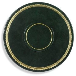 Scully & Scully 9" Round Leather Table Seating Arrangers -Tabletop Shop unnamed file 3172