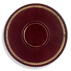 Scully & Scully 9" Round Leather Table Seating Arrangers -Tabletop Shop unnamed file 3173