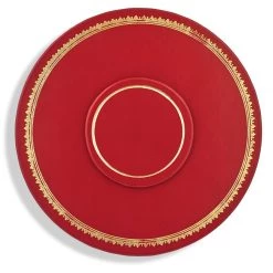 Scully & Scully 9" Round Leather Table Seating Arrangers -Tabletop Shop unnamed file 3174