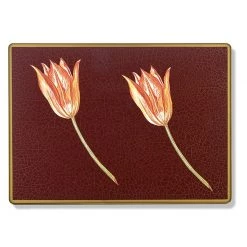 Scully & Scully Tulips Small Glass Placemats -Tabletop Shop unnamed file 3182