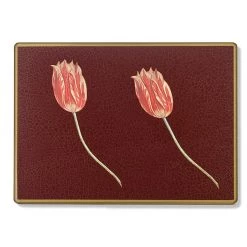 Scully & Scully Tulips Small Glass Placemats -Tabletop Shop unnamed file 3187