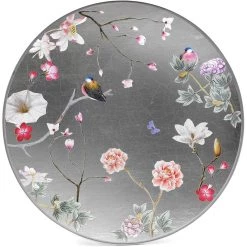 Scully & Scully Silver Japanese Blossoms Round Glass Placemats -Tabletop Shop unnamed file 3204