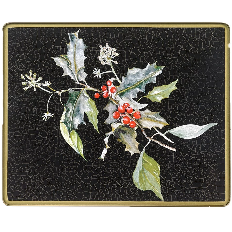 Scully & Scully Christmas Rectangular Glass Placemats 5 Scully & Scully Christmas Rectangular Glass Placemats - Image 3