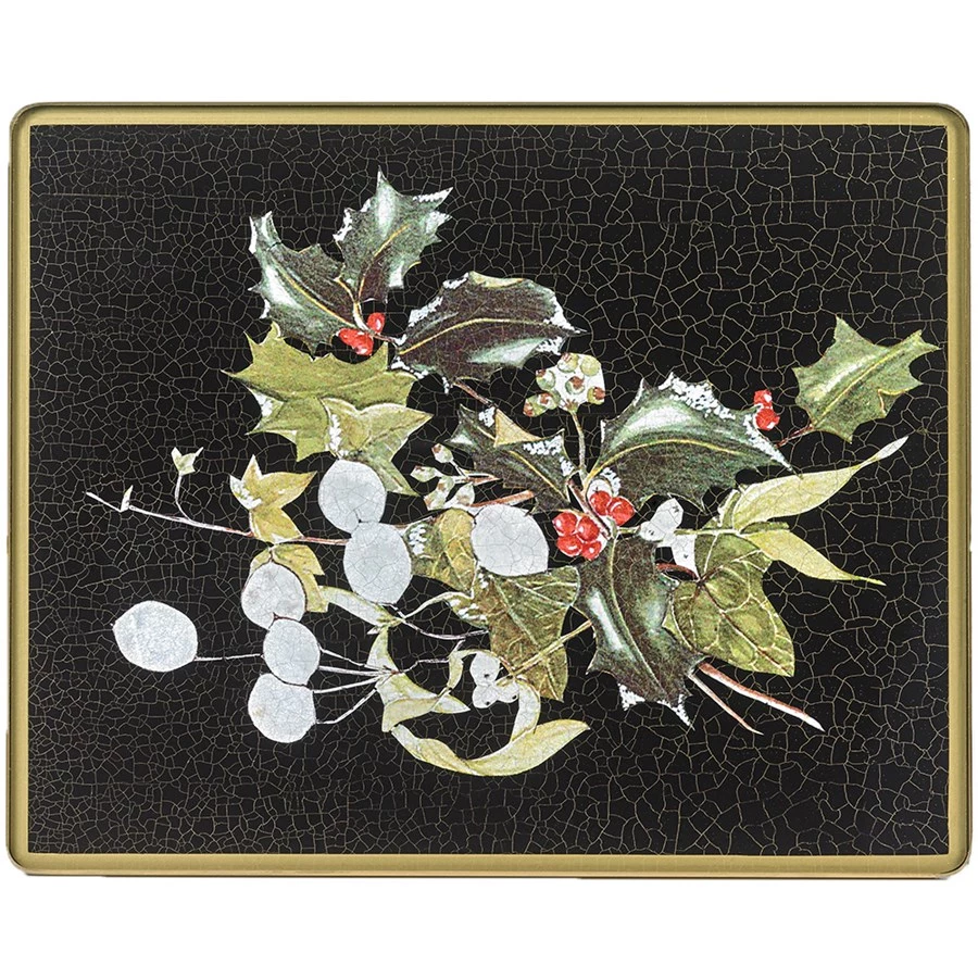 Scully & Scully Christmas Rectangular Glass Placemats 6 Scully & Scully Christmas Rectangular Glass Placemats - Image 4