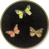 Scully & Scully Butterfly Black Round Glass Placemats -Tabletop Shop unnamed file 3218