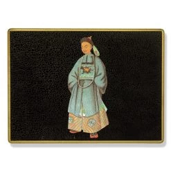 Scully & Scully Mandarin Large Rectangular Glass Mats