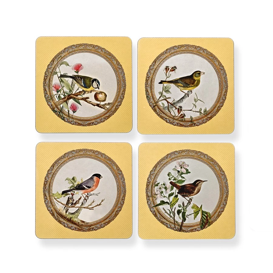 Scully & Scully Yellow Songbird Table Mats & Coasters 3 Scully & Scully Yellow Songbird Table Mats & Coasters