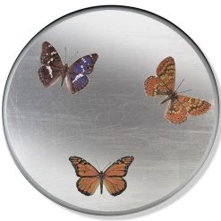 Scully & Scully Butterfly Silver Round Glass Placemats -Tabletop Shop unnamed file 3262