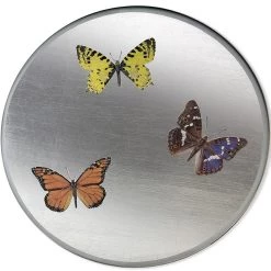 Scully & Scully Butterfly Silver Round Glass Placemats -Tabletop Shop unnamed file 3263