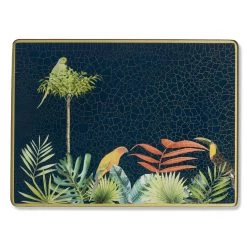 Scully & Scully Azure Blue Jungle Birds Placemats & Coasters -Tabletop Shop unnamed file 3276