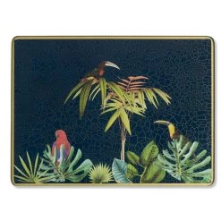 Scully & Scully Azure Blue Jungle Birds Placemats & Coasters -Tabletop Shop unnamed file 3277