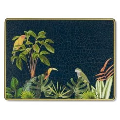 Scully & Scully Azure Blue Jungle Birds Placemats & Coasters -Tabletop Shop unnamed file 3279