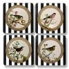 Scully & Scully Striped Songbird Table Mats & Coasters -Tabletop Shop unnamed file 3389