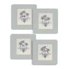 Scully & Scully Harlequin Grey Border Mats & Coasters